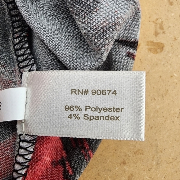 Boston Proper Hankerchief Hem Print Tunic Size M - Picture 12 of 13